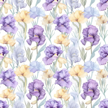 FLOWERS wz.11 - Cotton muslin
