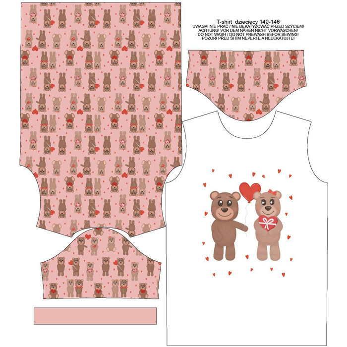 KID’S T-SHIRT - BEARS IN LOVE pat. 1 (BEARS IN LOVE) - single jersey