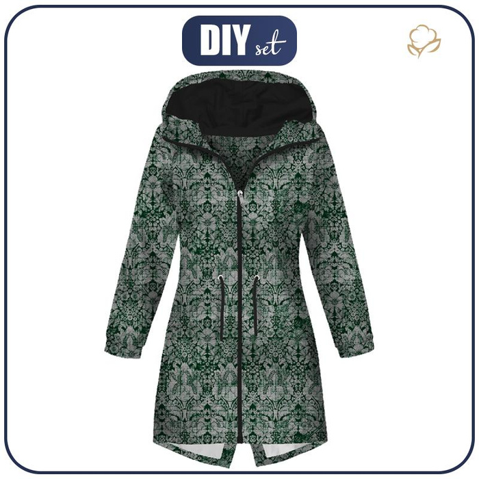 WOMEN'S PARKA (ANNA) - MAGIC DAMASCO pat. 1 (MAGIC SCHOOL) / grey - softshell M