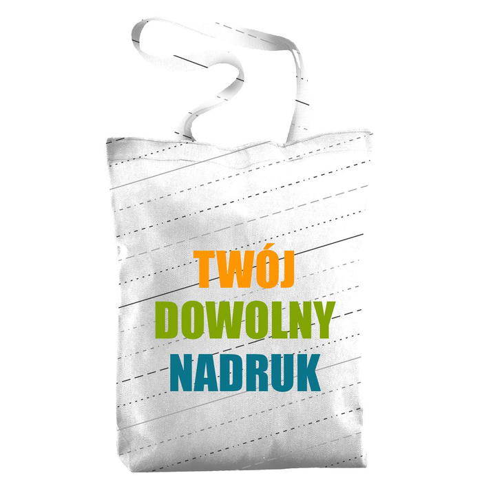 SHOPPERKA - Z WŁASNYM NADRUKIEM - tkanina wodoodporna - zestaw do uszycia