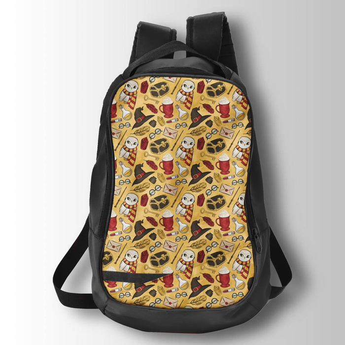 ZAUBER MIX M. 2 (ZAUBERSCHULE) / rot - Wasserabweisende Webware