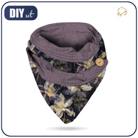 ŠÁTEK PLETENEC -pastel flowers wz.3