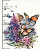 BEAUTIFUL BUTTERFLY PAT. 1  - panel (60cm x 50cm) Waterproof woven fabric