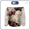 Carmenausschnitt Bluse (SOFIA) - WATERCOLOR FLOWERS MS. 4 - Nähset M