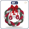 CHRISTMAS WREATH - XMAS / REINDEERS AND TWIGS - sewing set