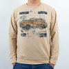 BASIC HERREN SWEATSHIRT (OREGON) - EIS MS. 2 / schwarz - weiß - Nähset XXXL