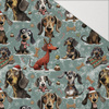 DOGS WZ. 3 / CHRISTMAS - Hydrofobowa dzianina drapana 