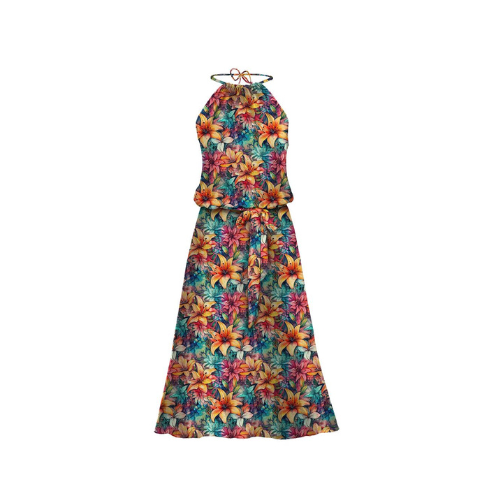SUKIENKA "DALIA" MAXI (XXS-XS) - FLOWERS WZ.41 - zestaw do uszycia 