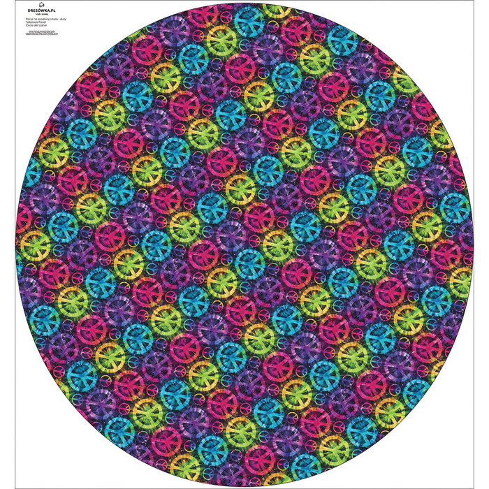 Panel pro kruhovou sukni - NEON PEACE