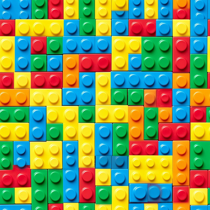 COLORFUL BLOCKS M. 1 - Viskose Jersey