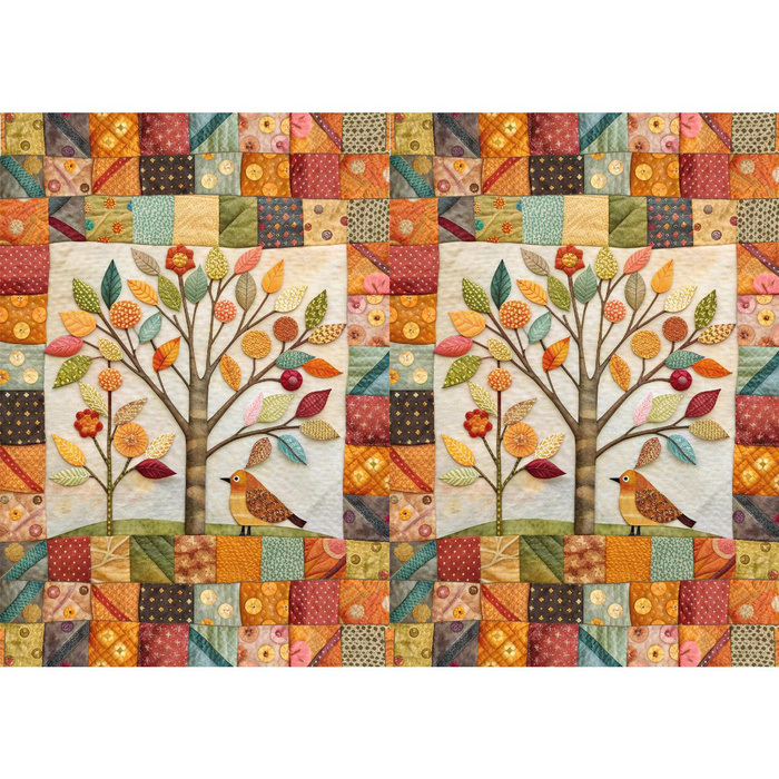 BATIK WZ.7 - panel 71cm x 100cm/ 2szt. - tkanina bawełniana