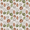 FOREST LEAVES pat. 1 / beige - single jersey with elastane