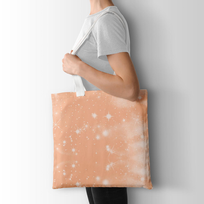 GALAXY / peach fuzz - looped knit fabric