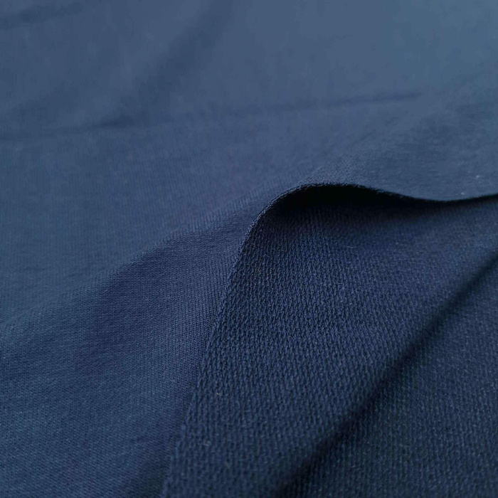 100CM Dresówka pętelkowa wiskozowa - NAVY (D-28)