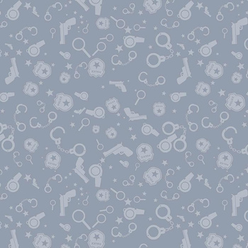 POLIZEI (Hintergrund) / dunkelgrau - Viskose-Jersey WE210