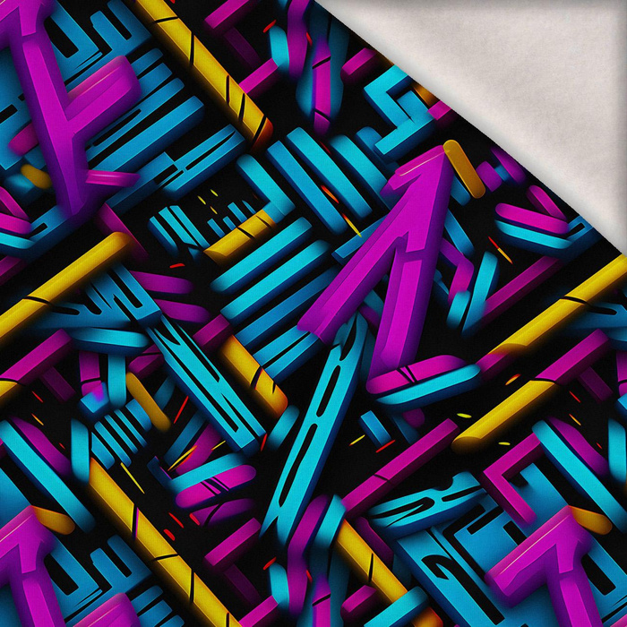 ABSTRACTION wz.12 - teplákovina počesaná s elastanem ITY