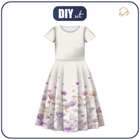 KID'S DRESS "MIA" (122/128) - FLOWERS wz.10 - sewing set