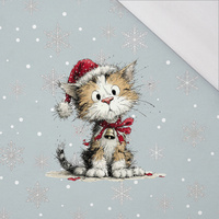 CHRISTMAS PETS WZ. 3 - panel (60cm x 50cm) SINGLE JERSEY