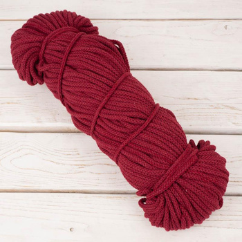 Strings cotton hank 5mm - BURGUNDY