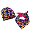 KID'S CAP AND SCARF (CLASSIC) - BUTTERFLIES / colorful 51-54