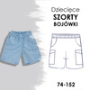 PAPER SEWING PATTERN - KID`S CARGO SHORTS