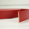 Leatherette strap 25 mm - red