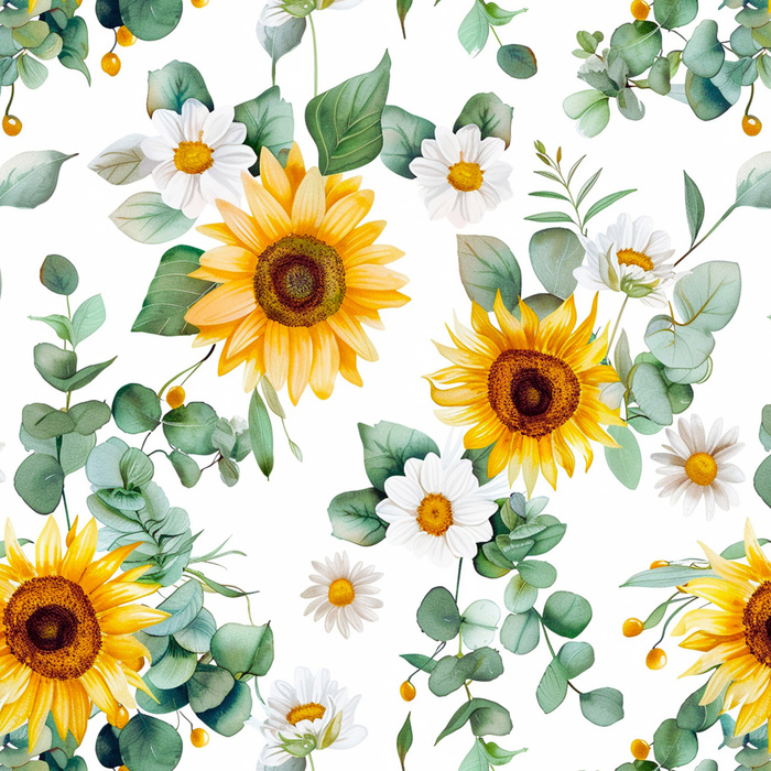 Sunflowers wz. 11 - Slub Weave