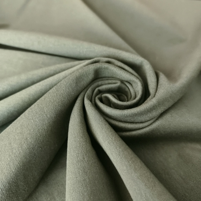 Single jersey mit elastan TE210 - DUNKLE OLIVE (D-50)