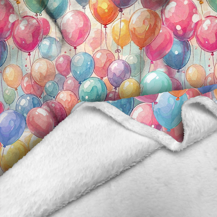 PASTEL BALOONS - Minky-Plüsch