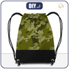 GYM BAG - CAMOUFLAGE PAT. 3 / olive - sewing set