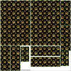 LEGOWISKO DLA ZWIERZĄT - BLACK & GOLD GLAMOUR WZ.8 - zestaw do uszycia - S