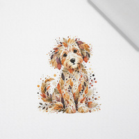 AUTUMN DOG - panel (60cm x 50cm)  Baumwoll Webware