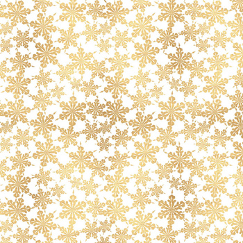 GOLDENE PAPIER SCHNEEFLOCKEN (WEIßE WEIHNACHTEN) - Webware für Tischdecken