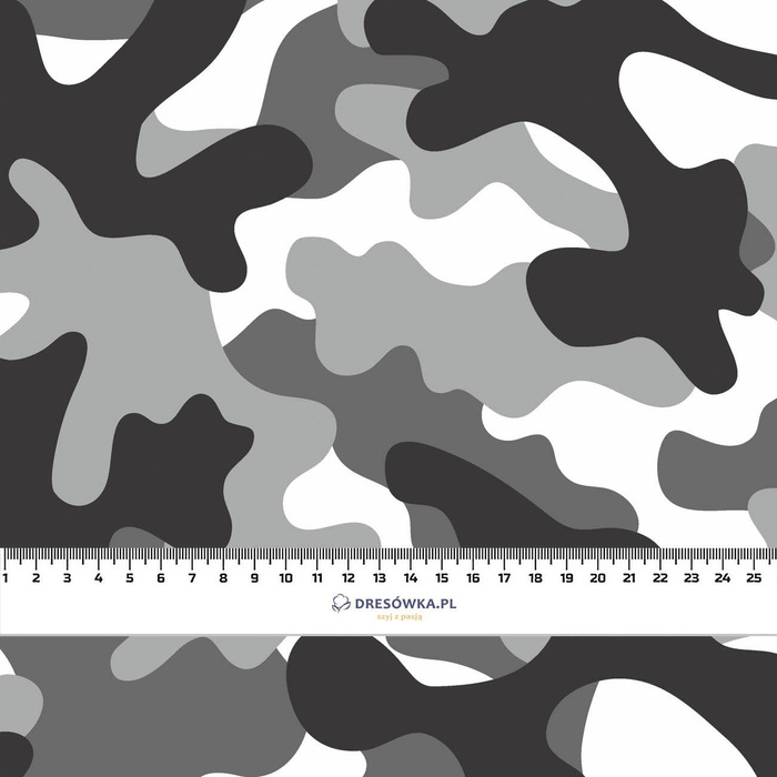 CAMOUFLAGE GRAU - Baumwoll Webware
