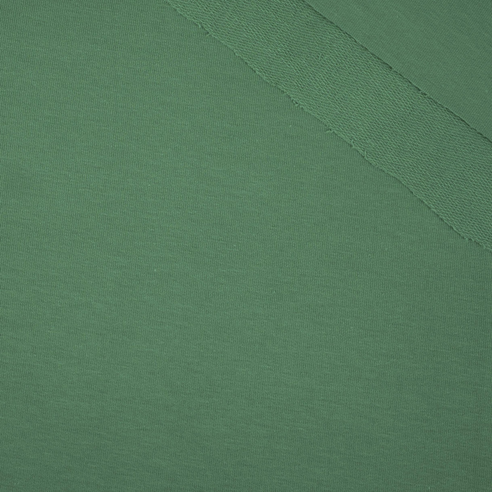 D-068 DARK GREEN- looped knitwear with elastan 