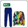 Children's tracksuit (MILAN) - ABSTRACTION pat. 9 - sewing set (134/140)