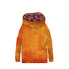 MIKINA NETOPÝR S NÁKRČNÍKEM (FURIA) - ORANGE SPECKS / purpurově listy - Sada šití L