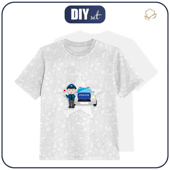 DZIECIĘCY T-SHIRT- POLICJANT - single jersey (104-110)