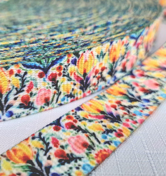 Webbing Tape with Print 25mm - Folk Art wz.14