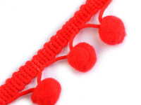 Pop pom tape 13 mm - coral