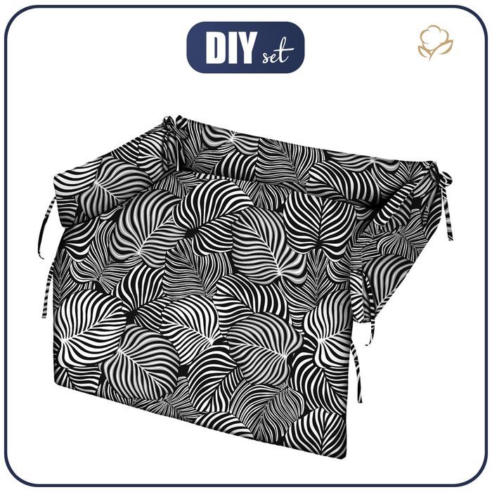 ANIMAL BED - ZEBRA LEAVES - sewing set
