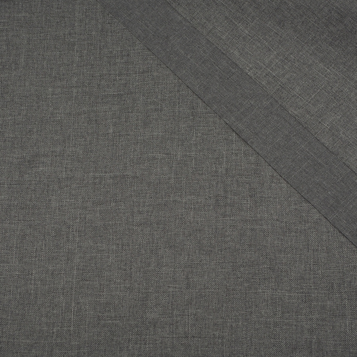 DUNKELGRAU - Wasserabweisende Webware Leinenimitat