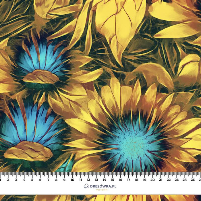 SONNENBLUMEN Ms. 1- Polster- Velours