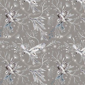 WINTER OWLS / grey (WINTER IN PARK)