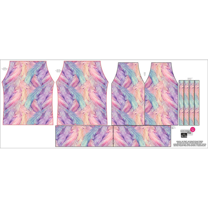 Bardot neckline blouse (VIKI) -  PIÓRKA WZ. 1 - sewing set