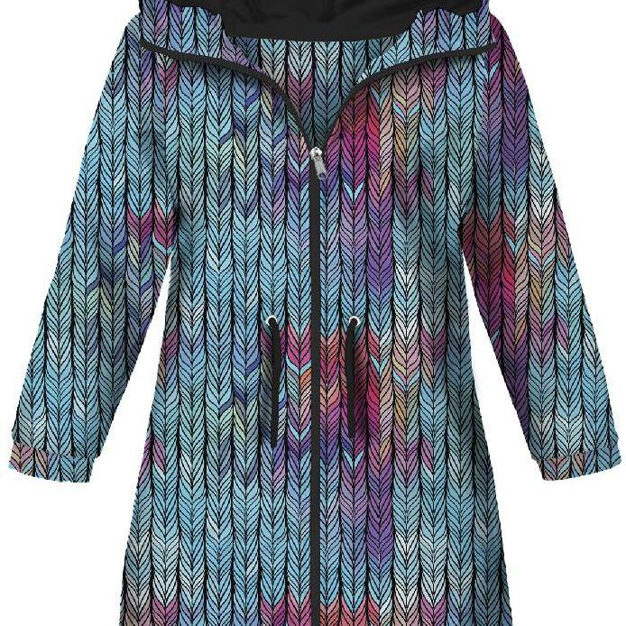 KINDERPARKA (ARIEL) - ZOPF / regenbogen - Softshell (134/140)