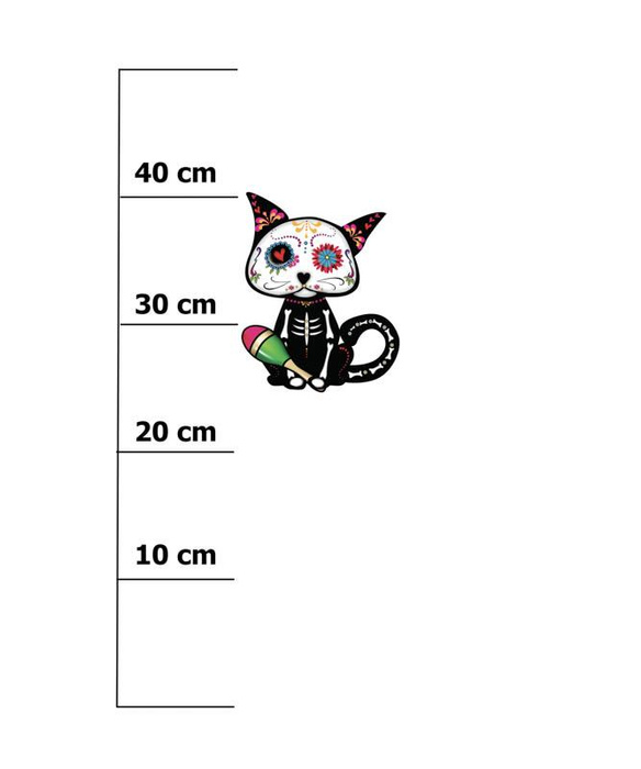 CAT FIGARO (DIA DE LOS MUERTOS) - panel 50cm x 60cm