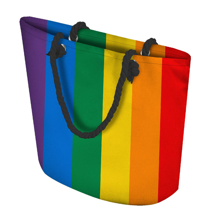 TOTE BAG - Rainbow stripes - sewing set
