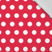 RED POLKA DOTS - Viskose Webware