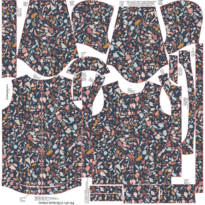 KINDERPARKA (ARIEL) - TERRAZZO M. 5 - Softshell (134/140)